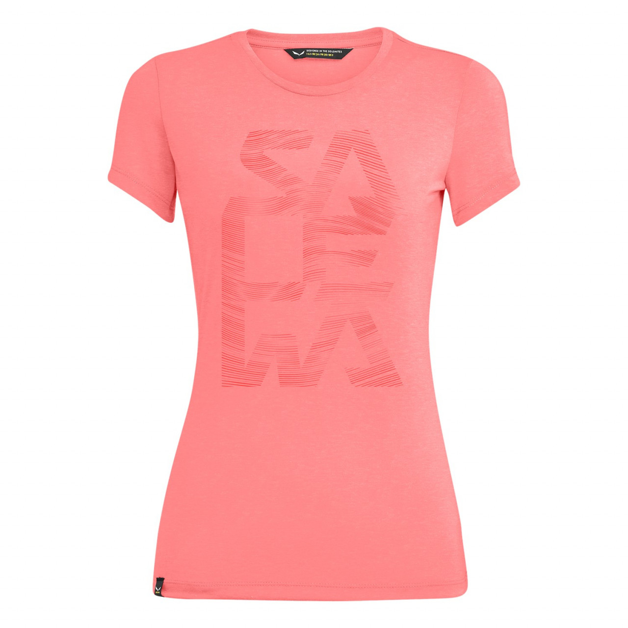 T-Shirts Salewa Print Dry Mulher Rosa 368QMDTGS